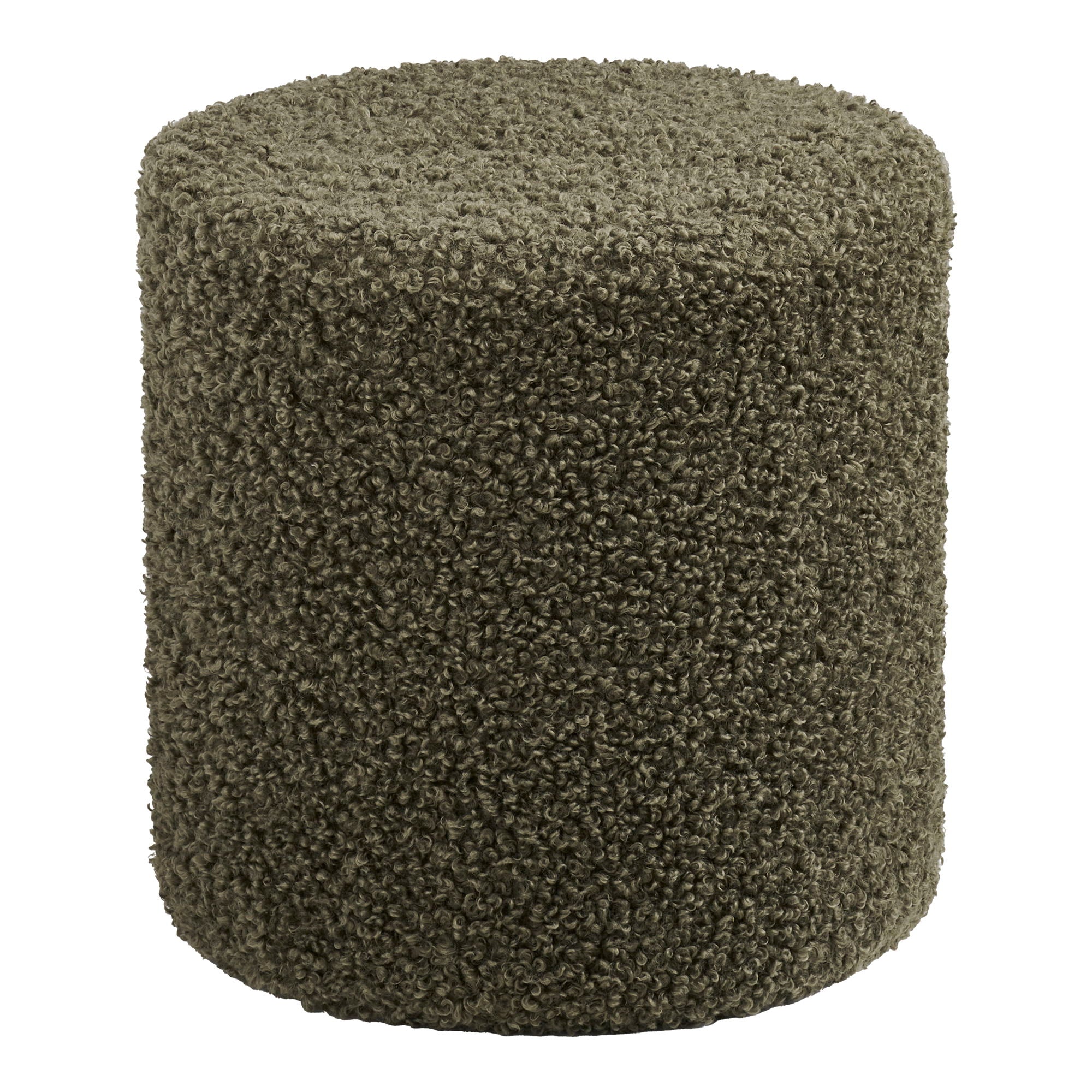 Ejby Puf - Puf, teddy, grøn ø34x36 cm, HN1301