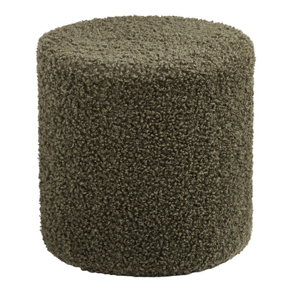 Ejby Puf - Puf, teddy, grøn ø34x36 cm, HN1301