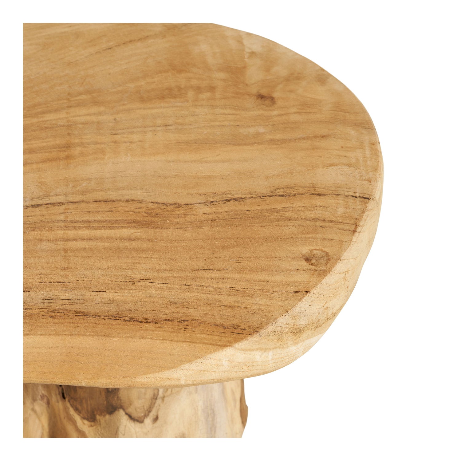 Palena Sidebord - Sidebord, teak, natur ø40x45 cm