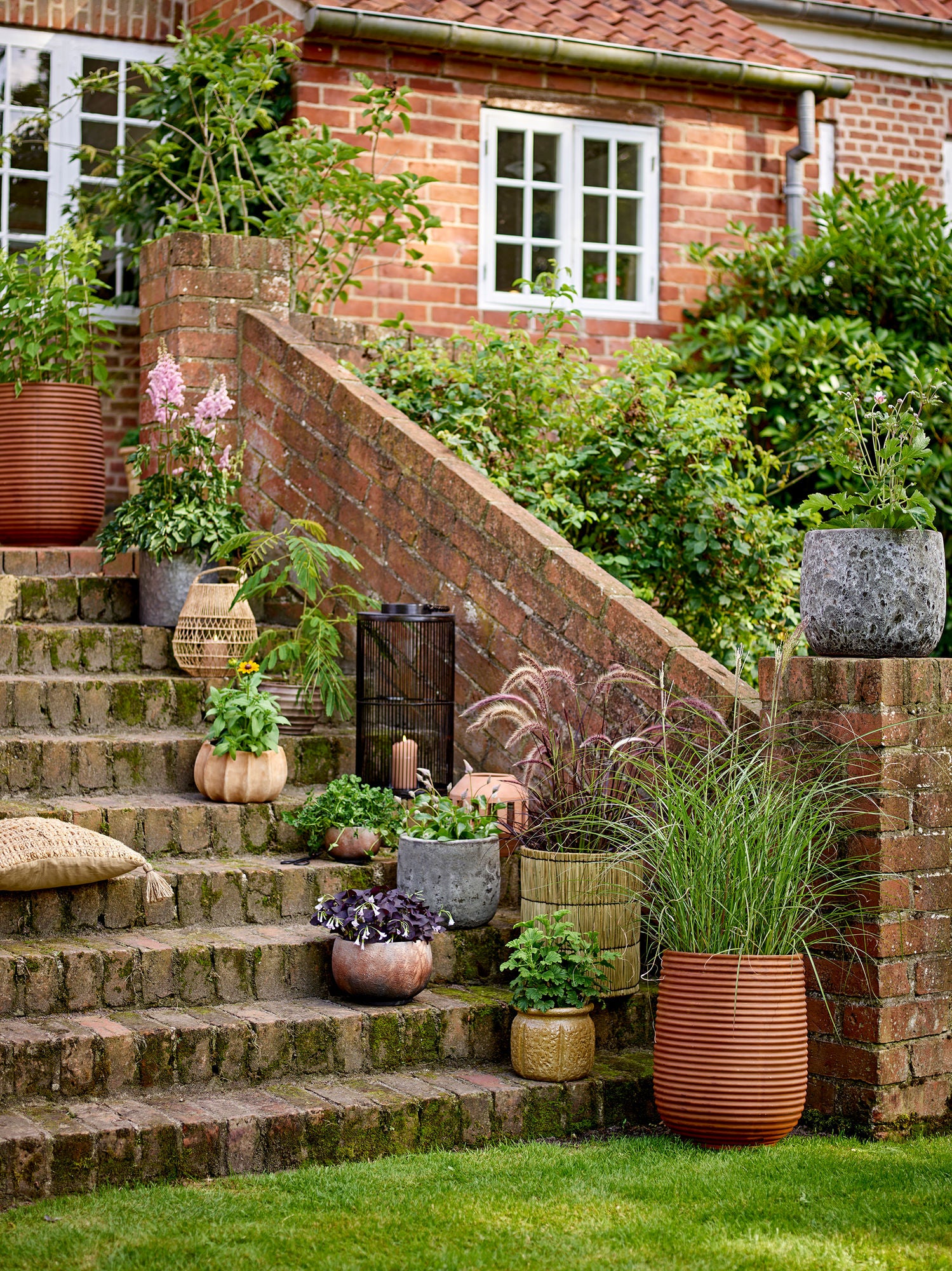 Bloomingville Marko Urtepotteskjuler, Grå, Terrakotta