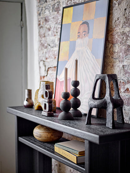 Bloomingville Filicia Illustration med ramme, Sort, Fyr