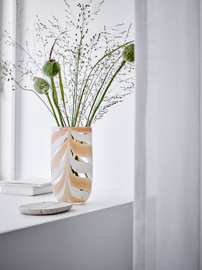 Bloomingville Taven Vase, Orange, Glas