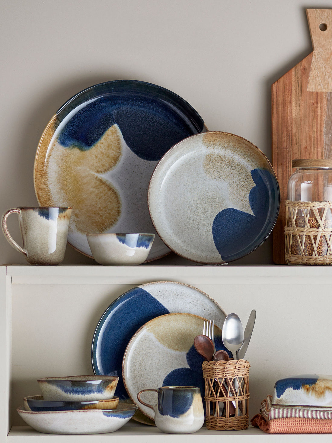 Bloomingville Jules Morgenmadssæt, Grå, Stentøj