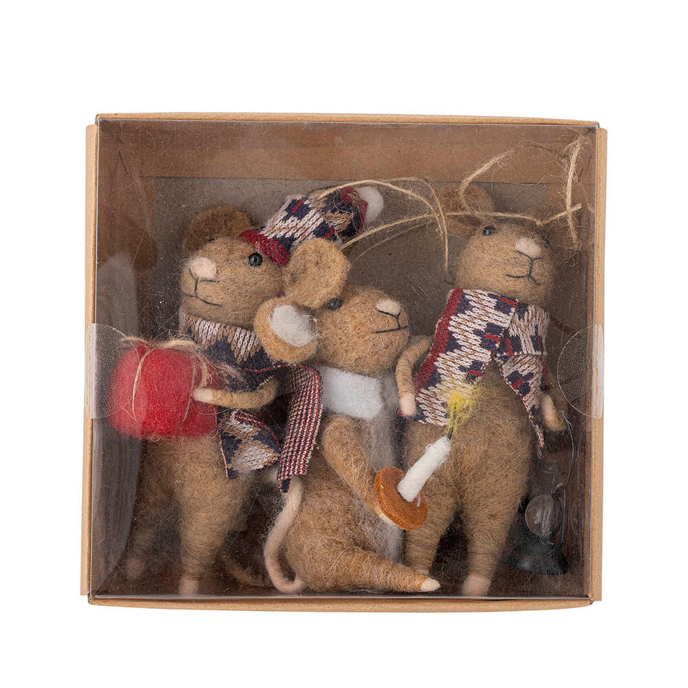 Bloomingville Peo Ornament, Brun, Uld