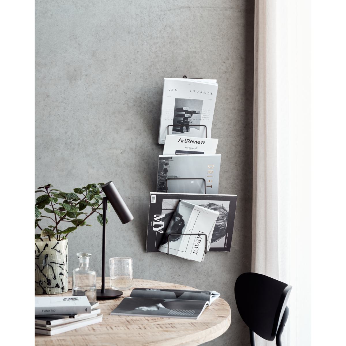 Magasinholder, HDMag, Antik brun
