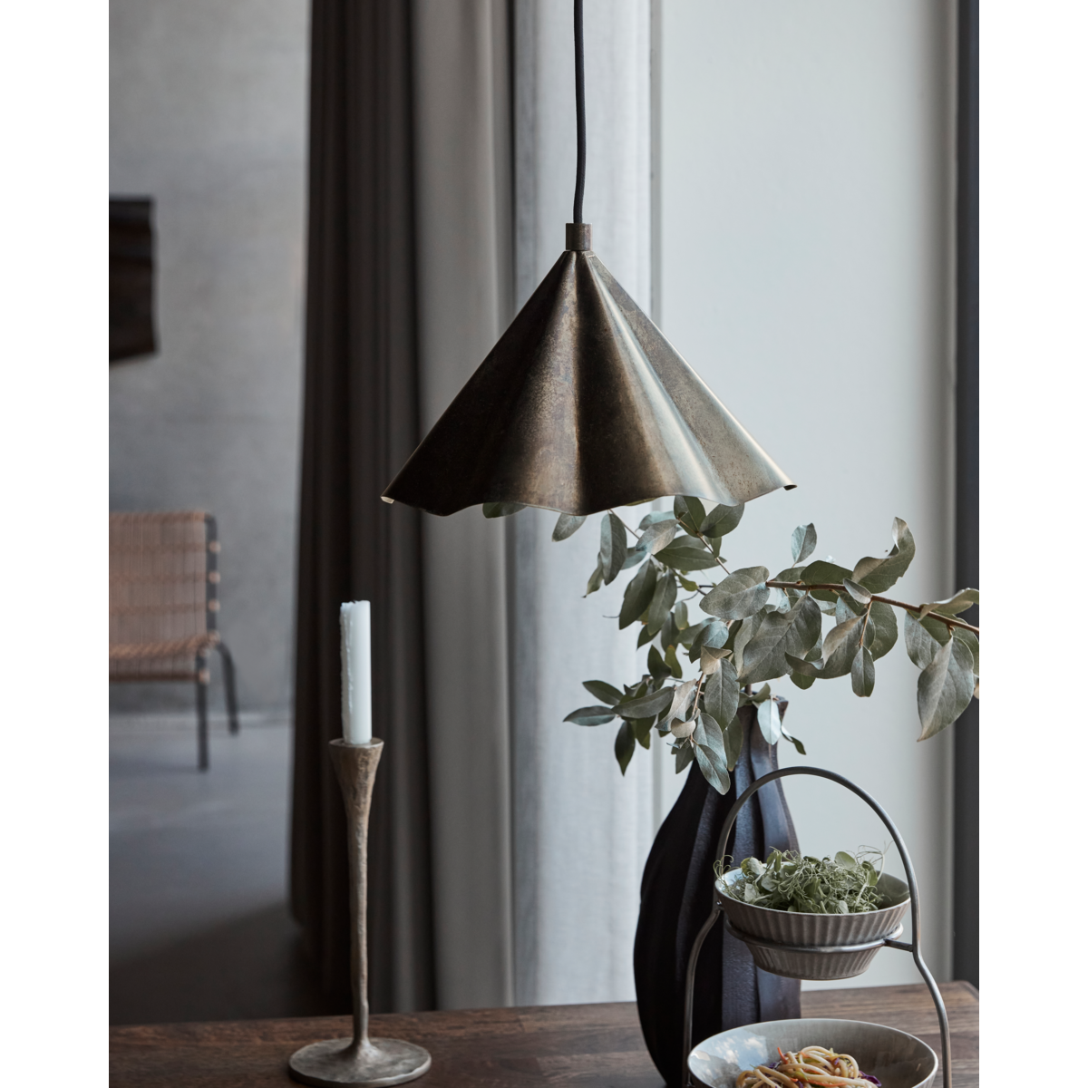 Lampe, HDFlola, Antik brun