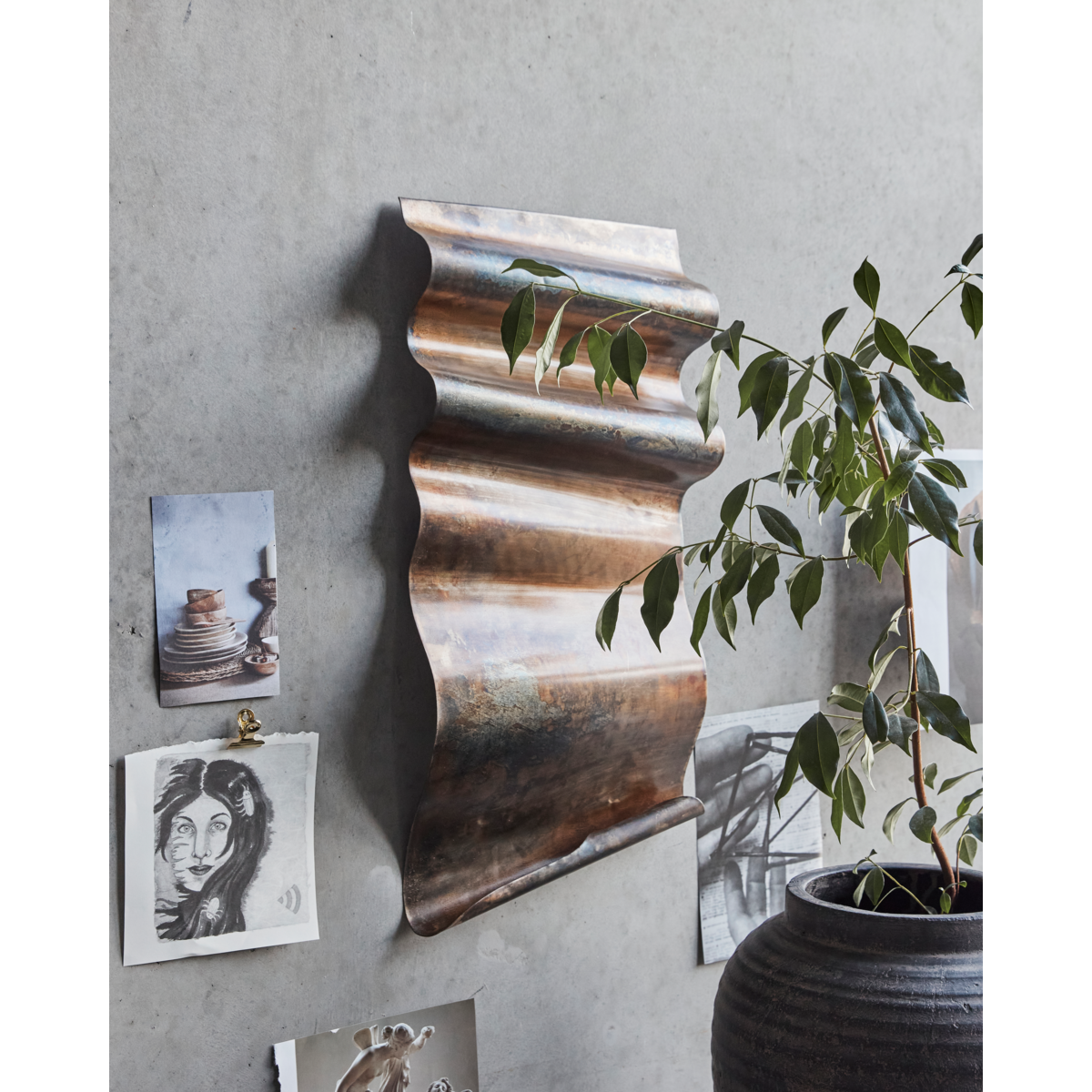 Wall art, HDFaha, Antik brun
