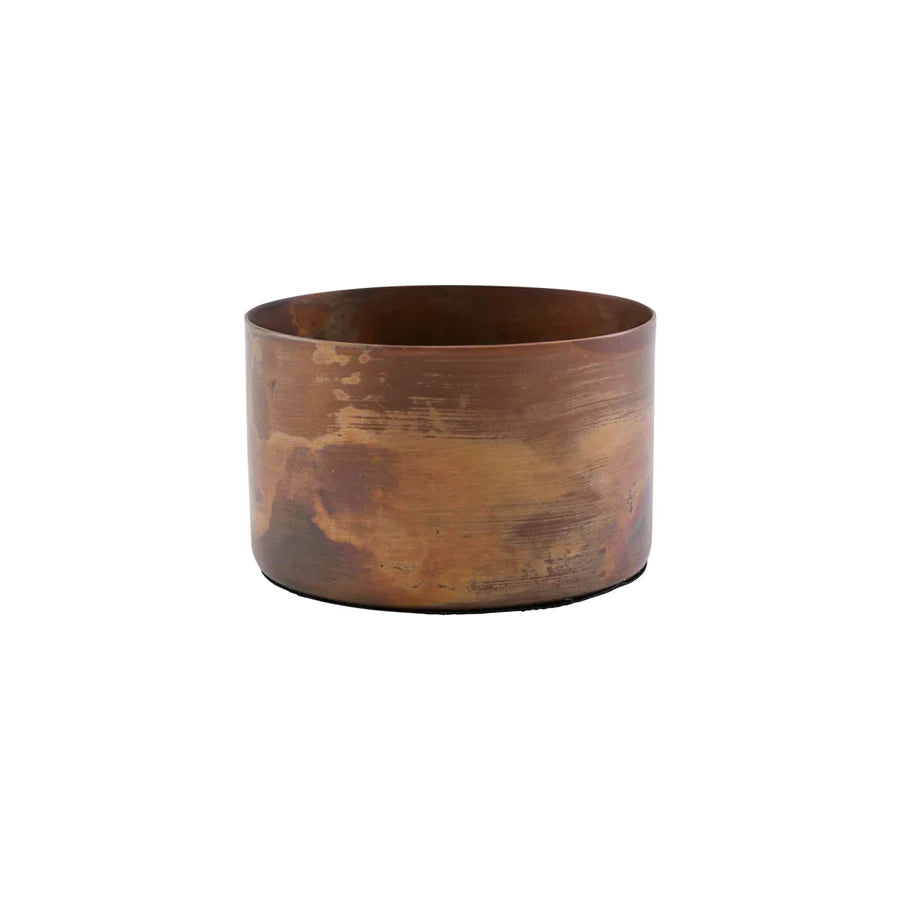 House Doctor - Fyrfadsstage, Define, Antik kobber - h: 5 cm, dia: 8 cm