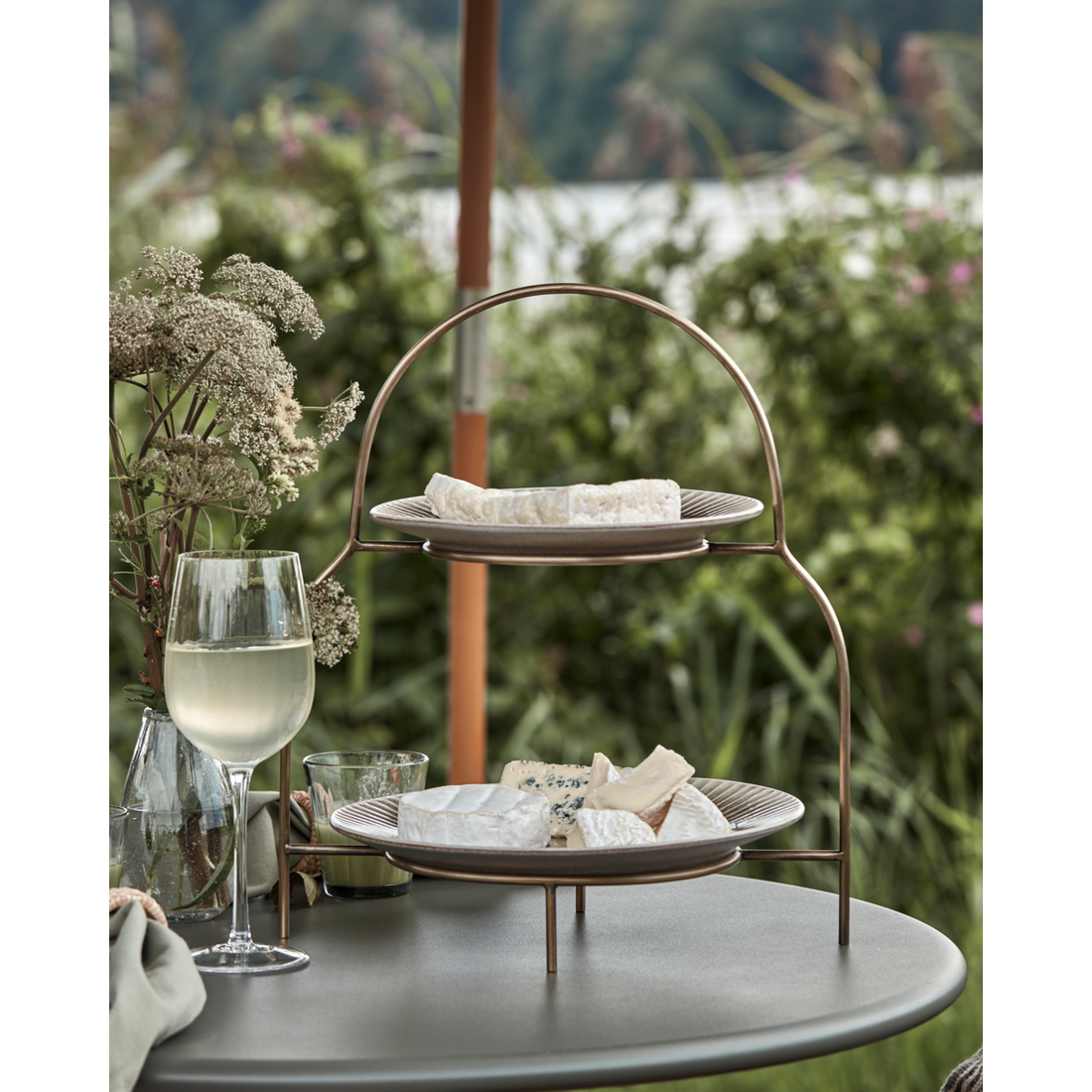 Tallerkenopsats, HDSana, Antik messingfinish