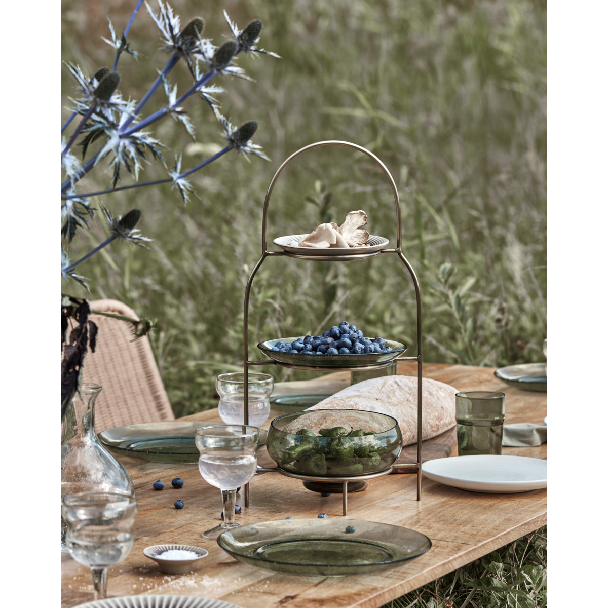 Tallerkenopsats, HDSana, Antik messingfinish