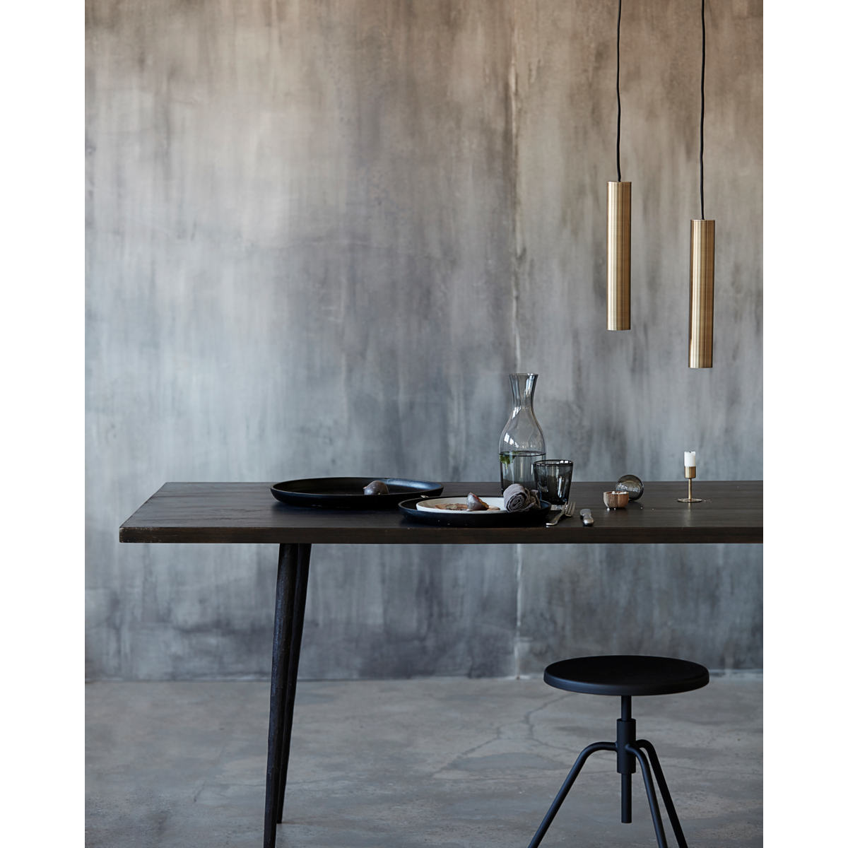 Spisebord, HDClub, Sortbejdset