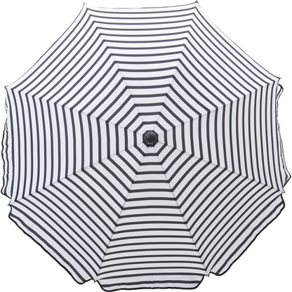 Strand/Haveparasol, HDOktogon, Sort;Hvid