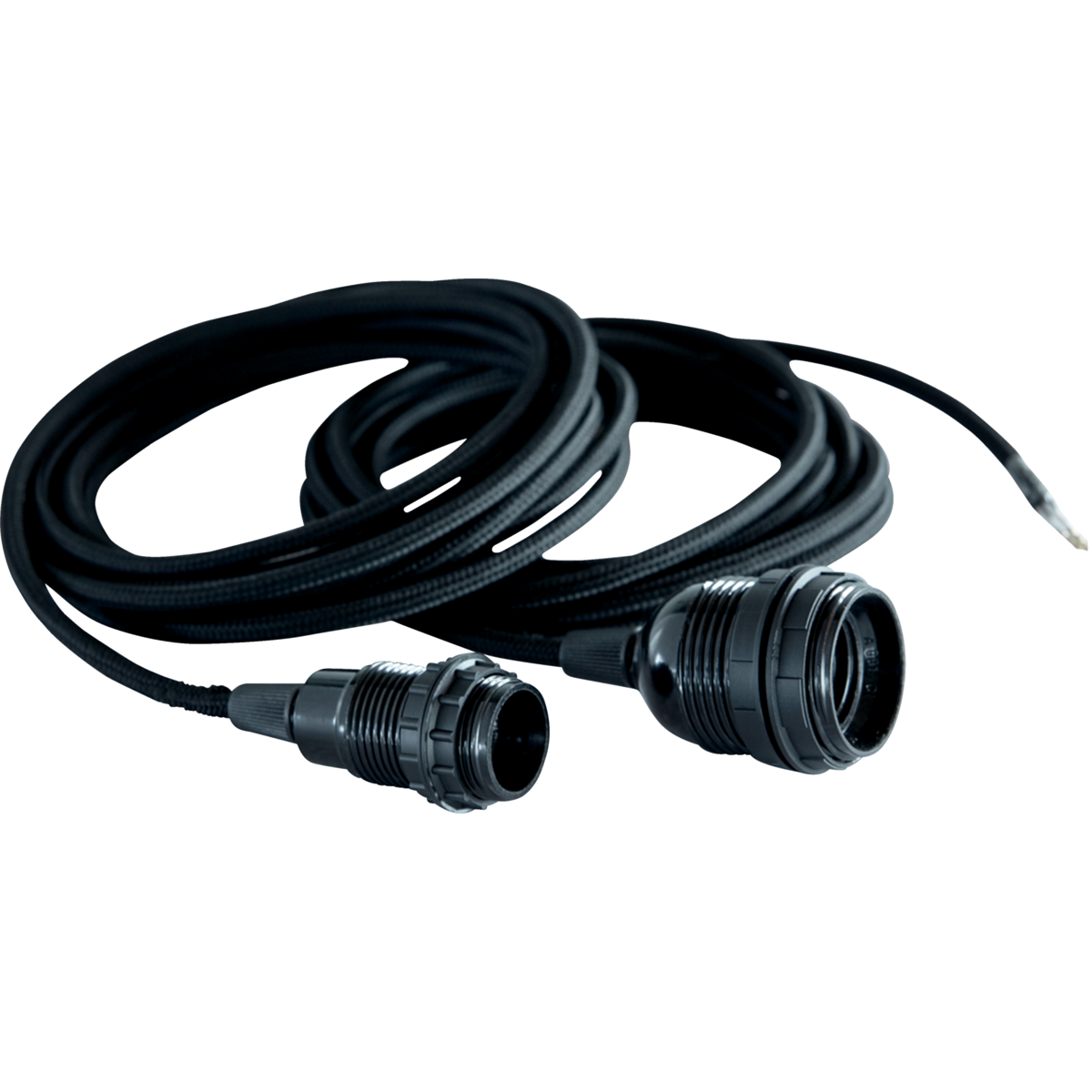 House Doctor - Stofledning m. fatning og to omløbsringe, Sort