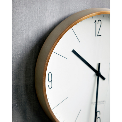 House Doctor - Vægur, HDClock Couture, Hvid;Guld