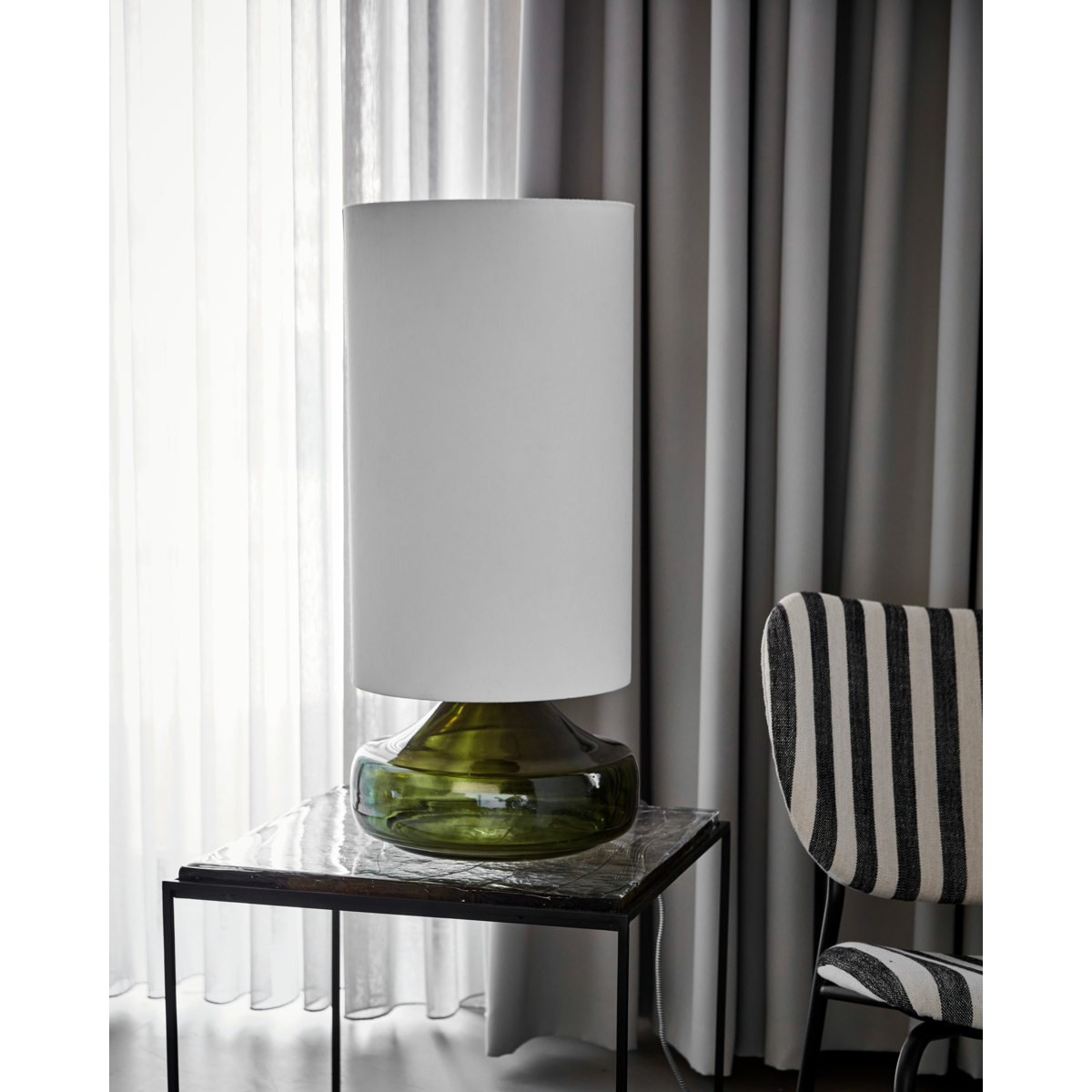 Bordlampe, HDMatte, Grøn;Hvid