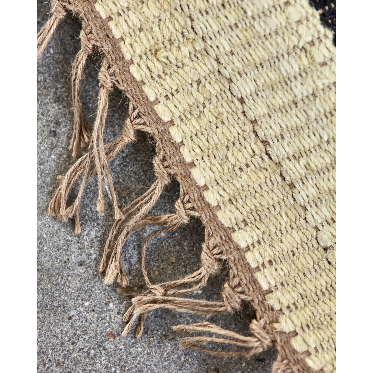 Tæppe, HDSima, Sort;Natural