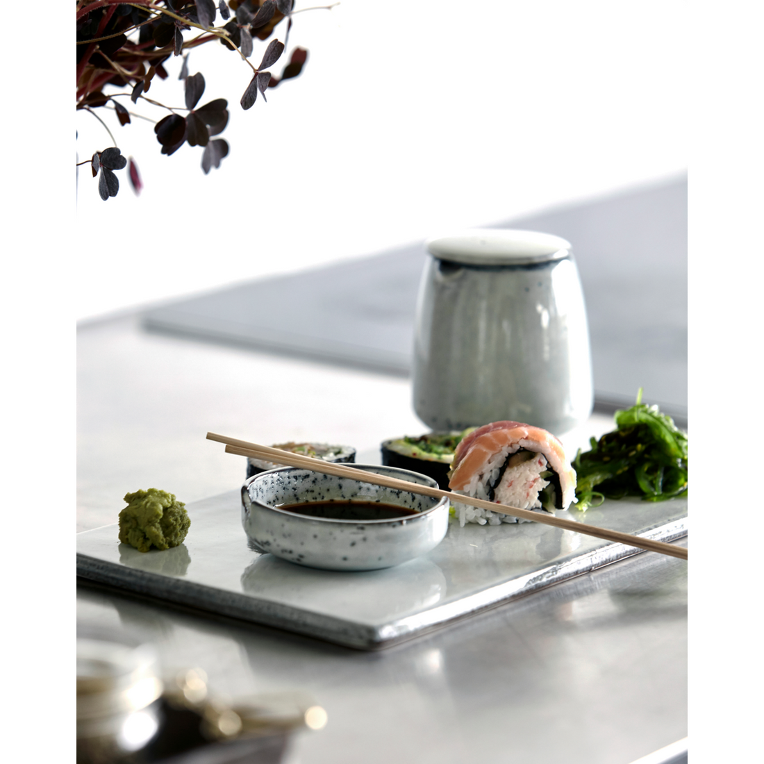 House Doctor - Sushi tallerken, Rustic, Grå;Blå