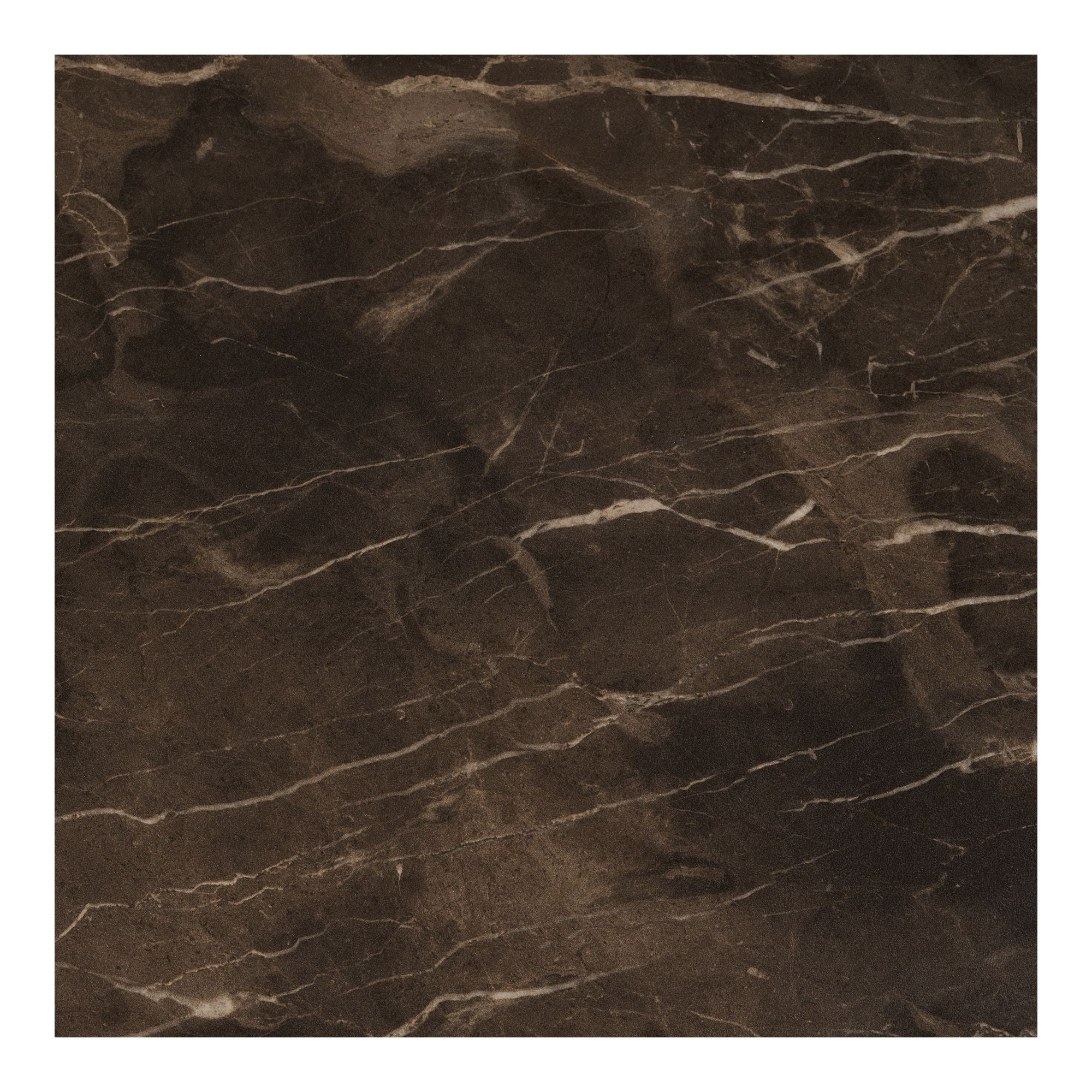 Prague Sofabord - Sofabord, marmor look, brun 60x80x40 cm