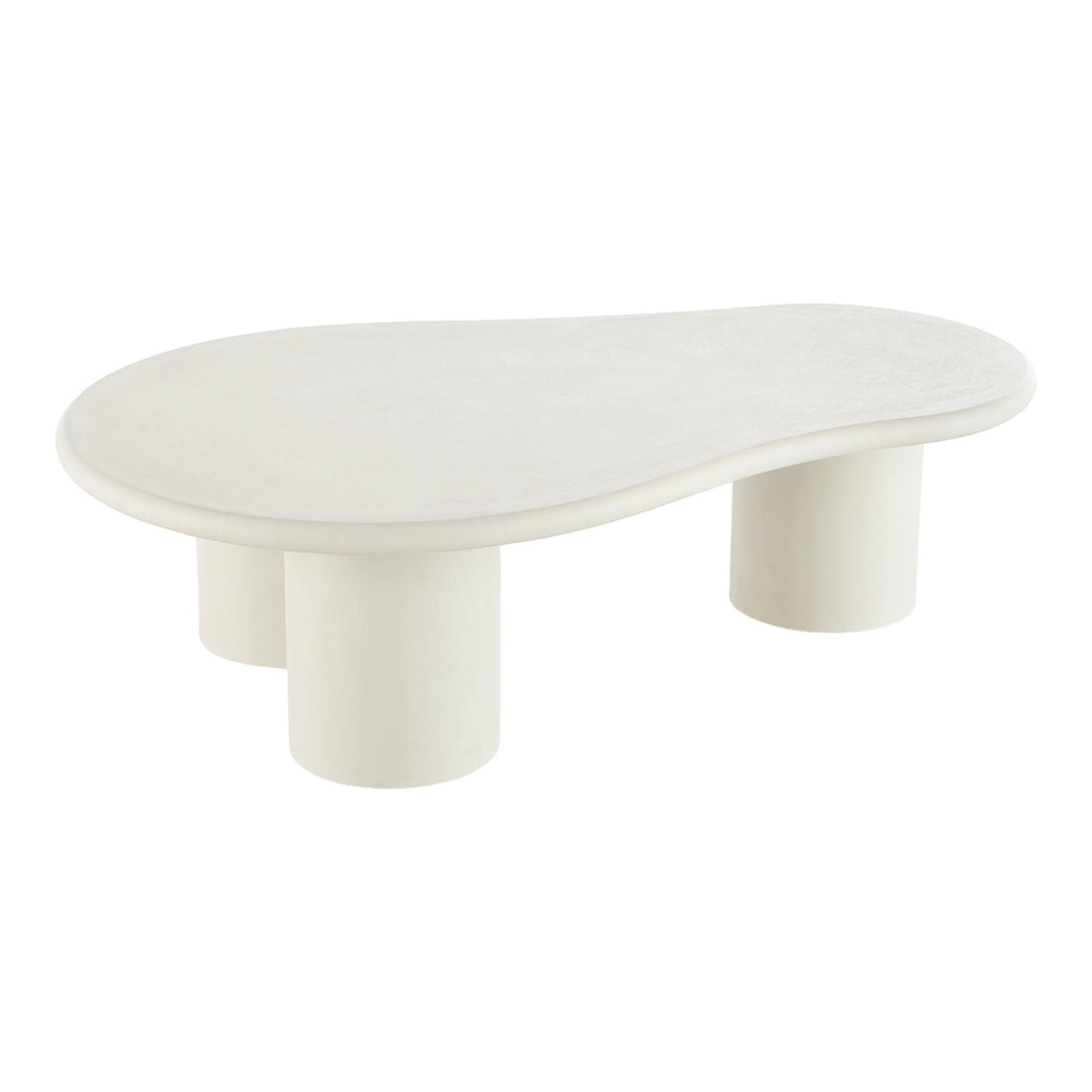 Sofabord, cement look, lysegrå 80x120x35 cm