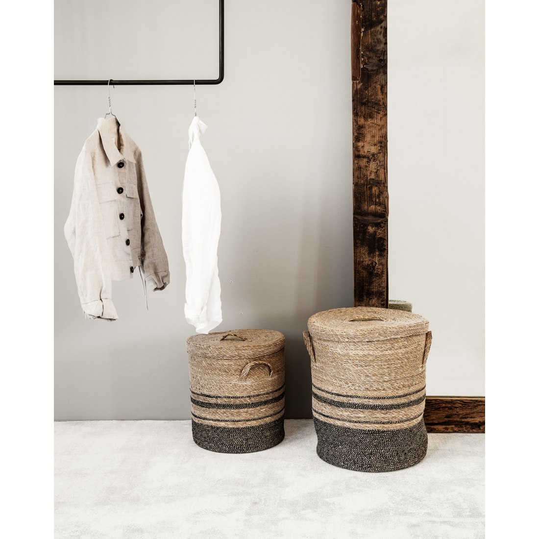 Opbevaring m. låg, HDLaundry, Natur