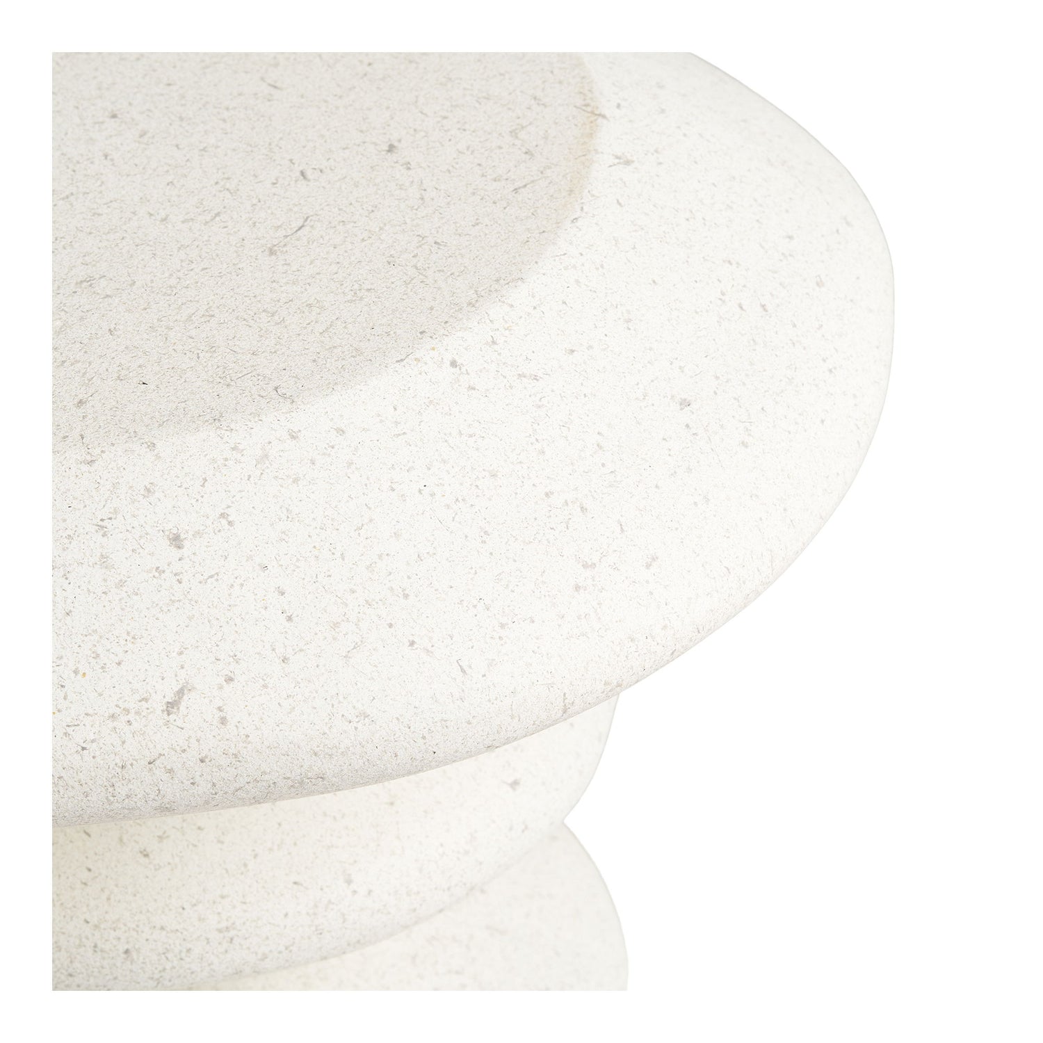 Blackburn Sidebord - Sidebord, fiberclay, hvid ø36x45,5 cm