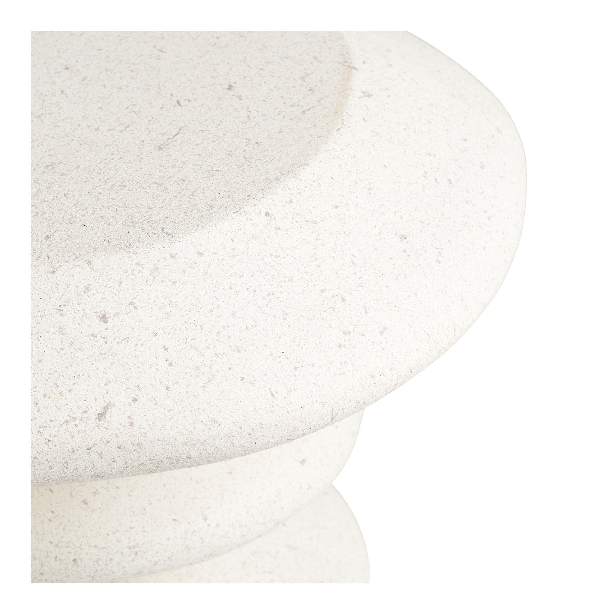 Blackburn Sidebord - Sidebord, fiberclay, hvid ø36x45,5 cm