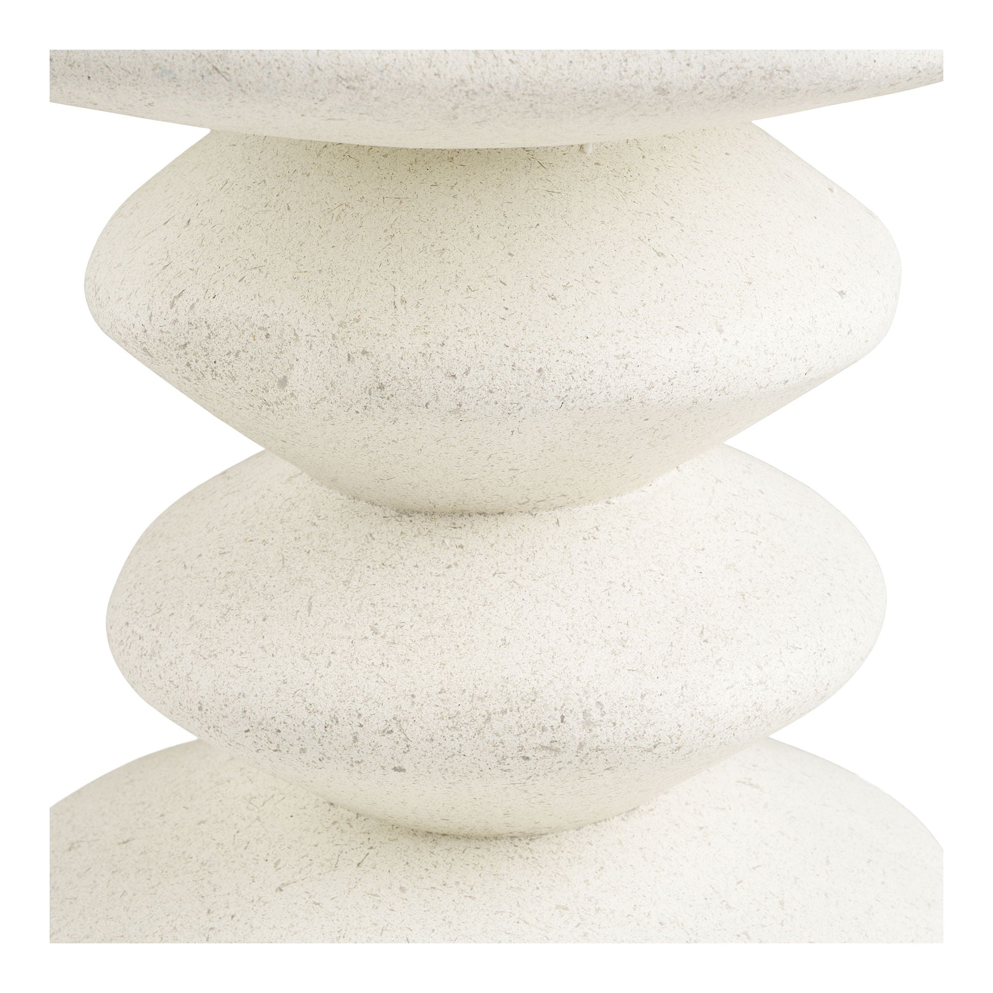 Blackburn Sidebord - Sidebord, fiberclay, hvid ø36x45,5 cm