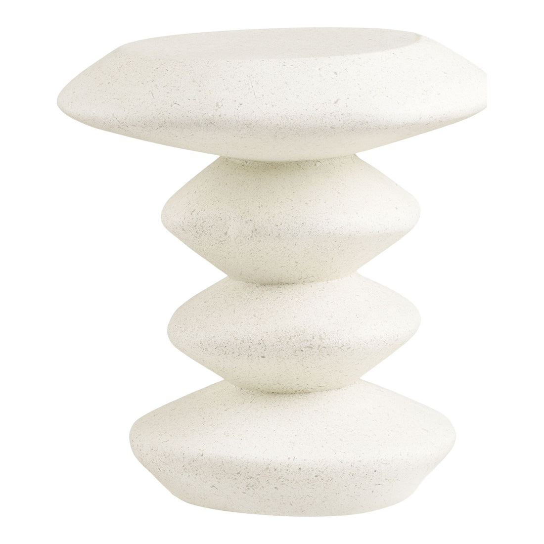 Blackburn Sidebord - Sidebord, fiberclay, hvid ø36x45,5 cm