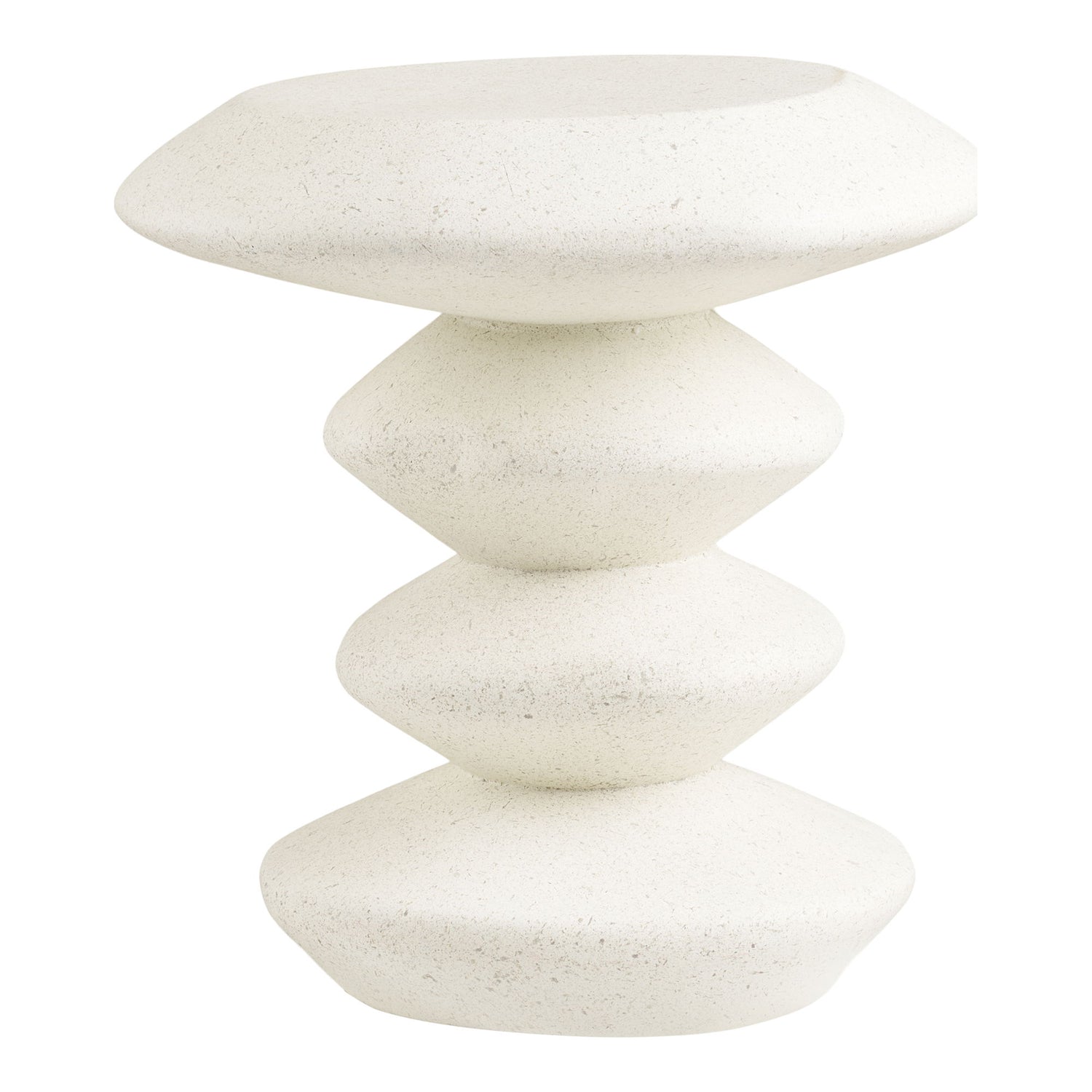 Blackburn Sidebord - Sidebord, fiberclay, hvid ø36x45,5 cm