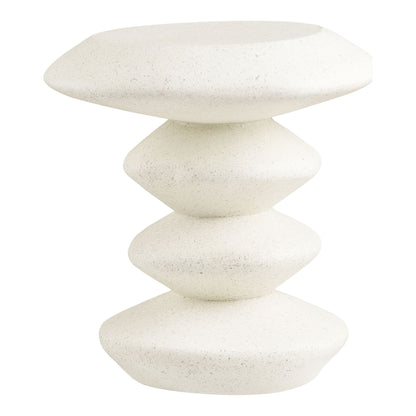 Blackburn Sidebord - Sidebord, fiberclay, hvid ø36x45,5 cm