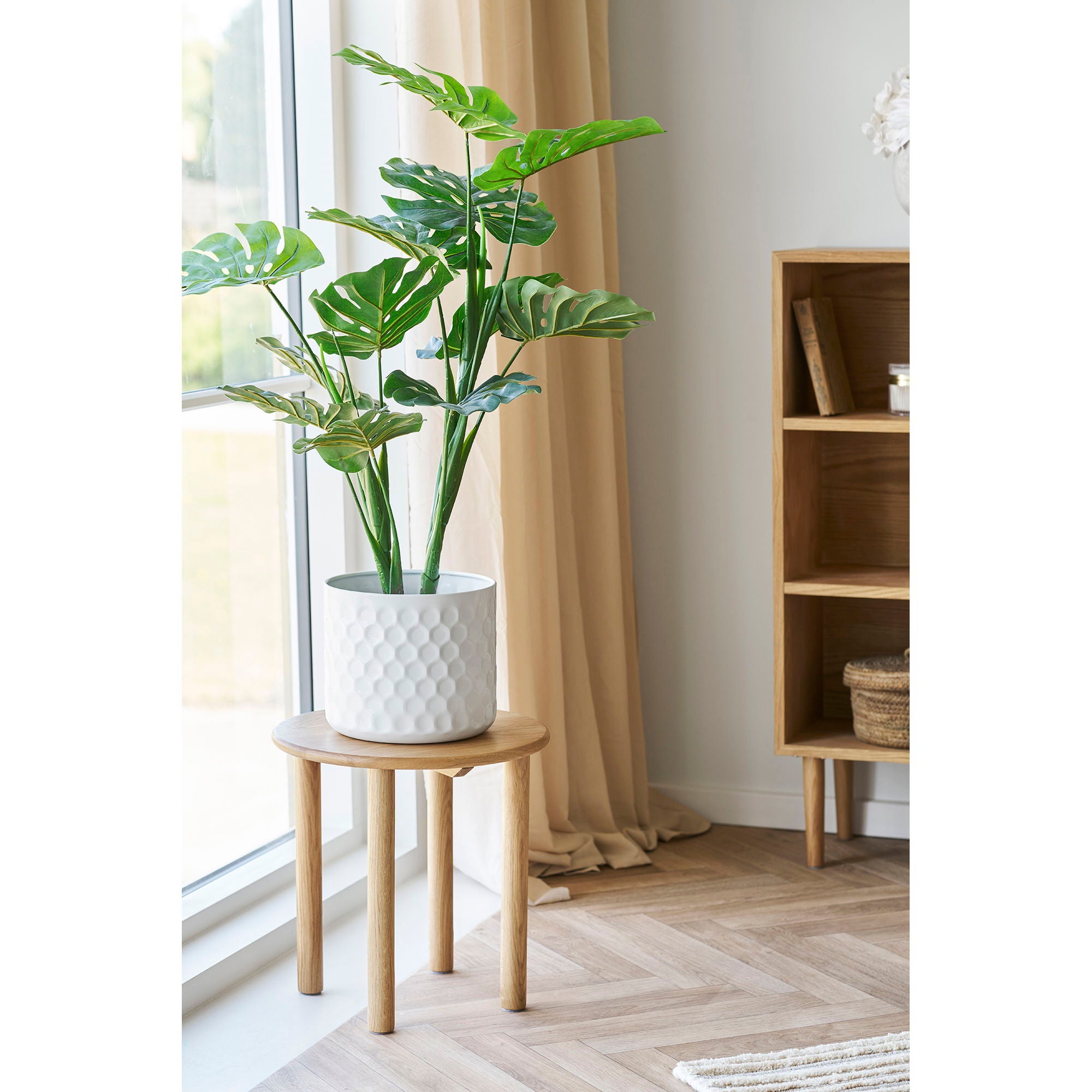 Jena Sidebord - Sidebord, eg, natur ø40X40 cm