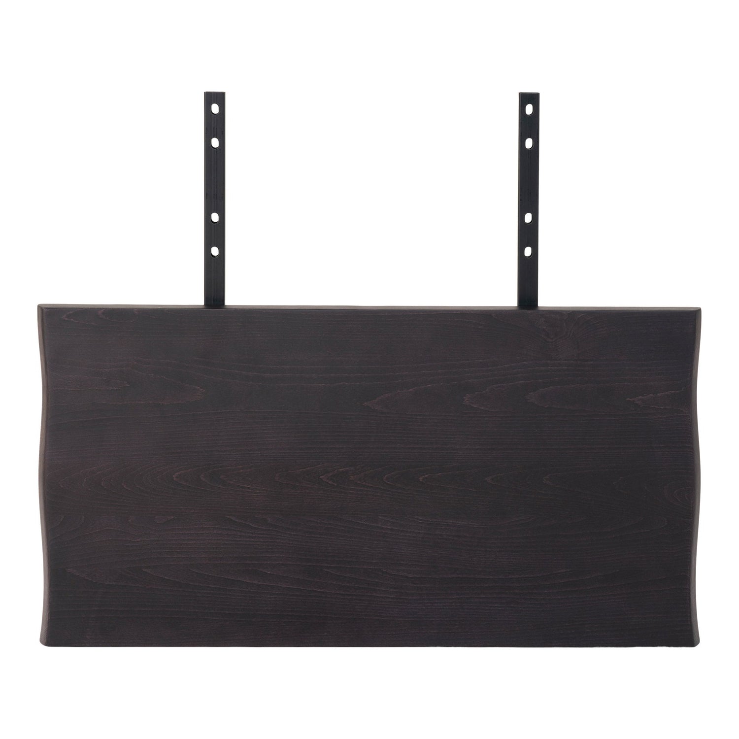 Sæt med to tillægsplader i sort eg med bølget kant