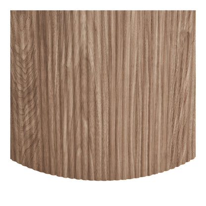 Athens Spisebord - Spisebord, keramik bordplade, hvid, mørkebrun ø120x76 cm