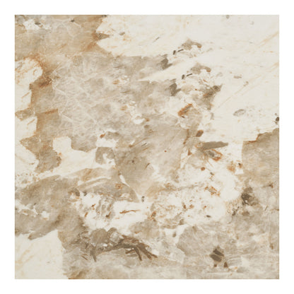 Athens Spisebord - Spisebord, keramik bordplade, hvid, mørkebrun ø120x76 cm