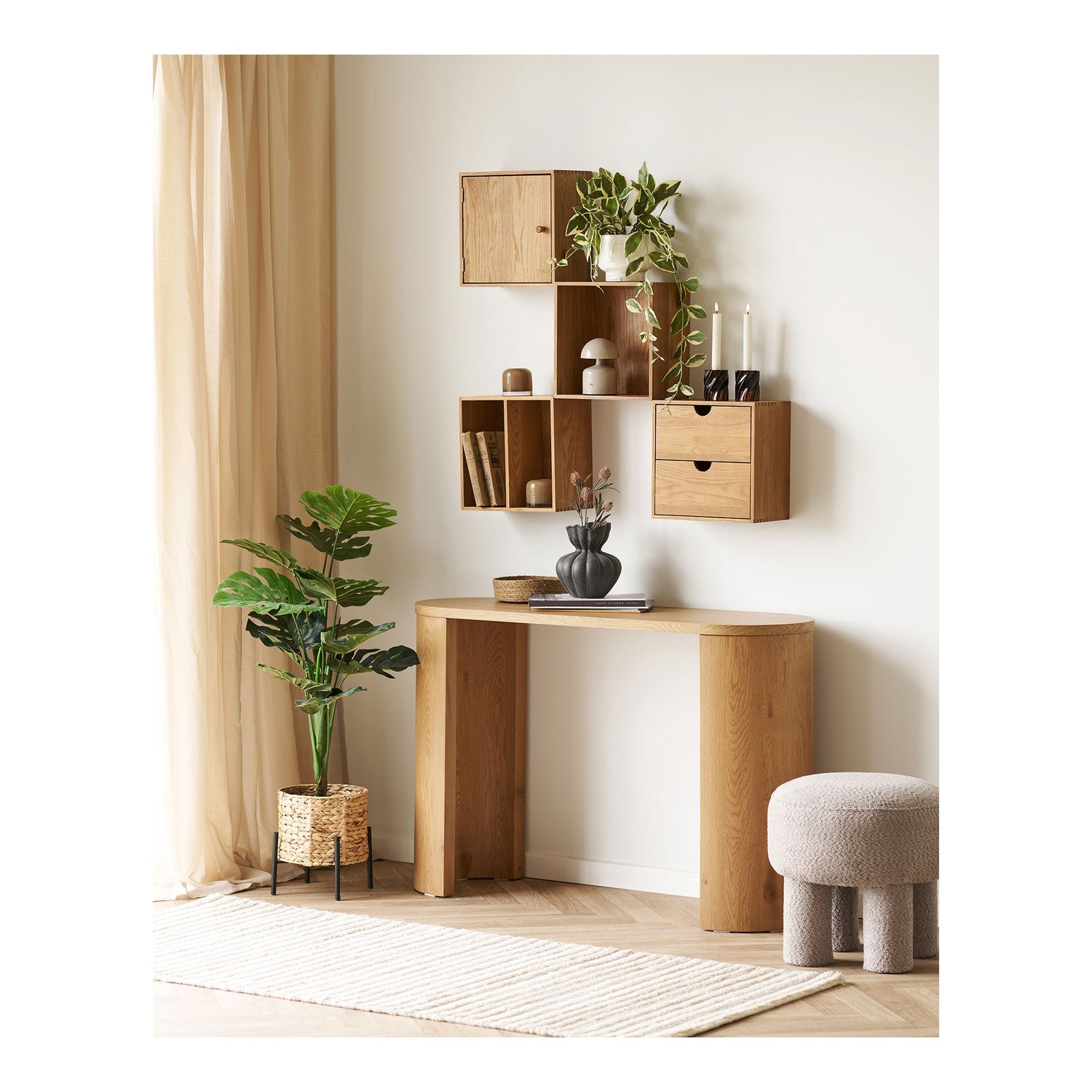 Bibione Konsolbord - Konsolbord, natur 38x114x75 cm