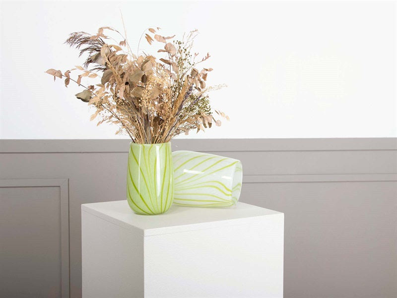 Zinnia vase, hvid