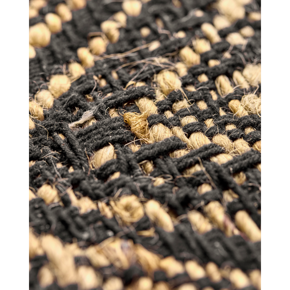 Tæppe, HDMonta, Sort;Natural