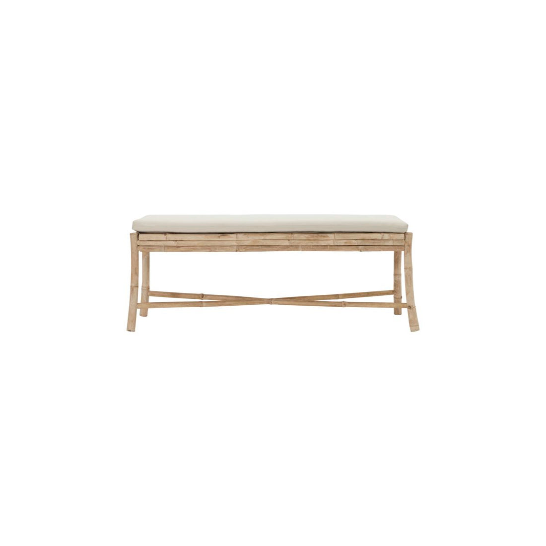 House Doctor - Bænk med puder, Sedeo, Natural - l: 130 cm, w: 38 cm, h: 45 cm