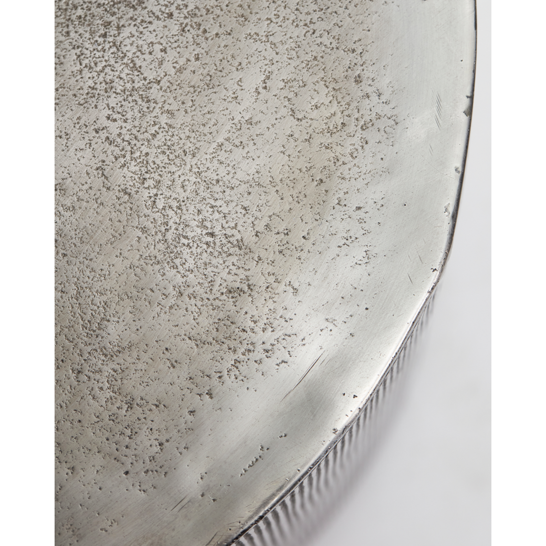 Sofabord, HDRota, Børstet sølv h: 35 cm, d: 50 cm