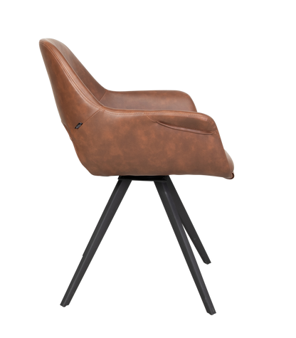 Spisebordsstol Fenja Cognac PU