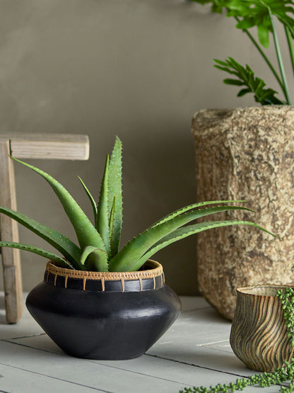 Bloomingville Aloe Plante, Grøn, Kunstige Blomster
