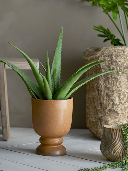 Bloomingville Aloe Plante, Grøn, Kunstige Blomster