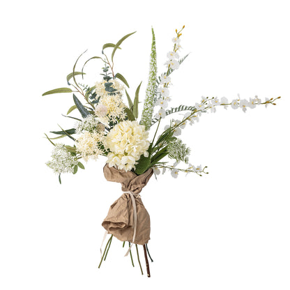 Bloomingville Symphonie Buket, Hvid, Kunstige Blomster