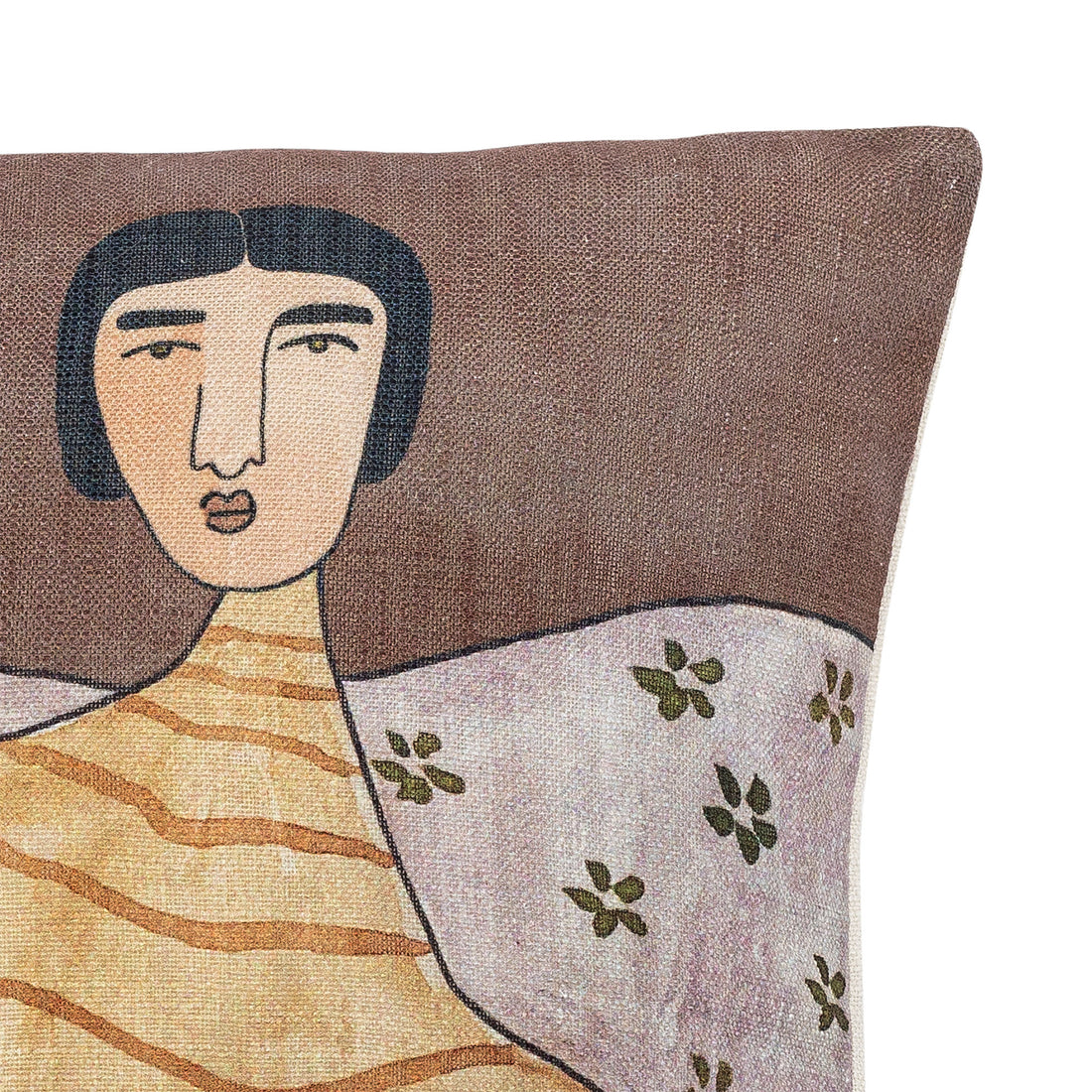 Bloomingville Zita Pude, Gul, Polyester