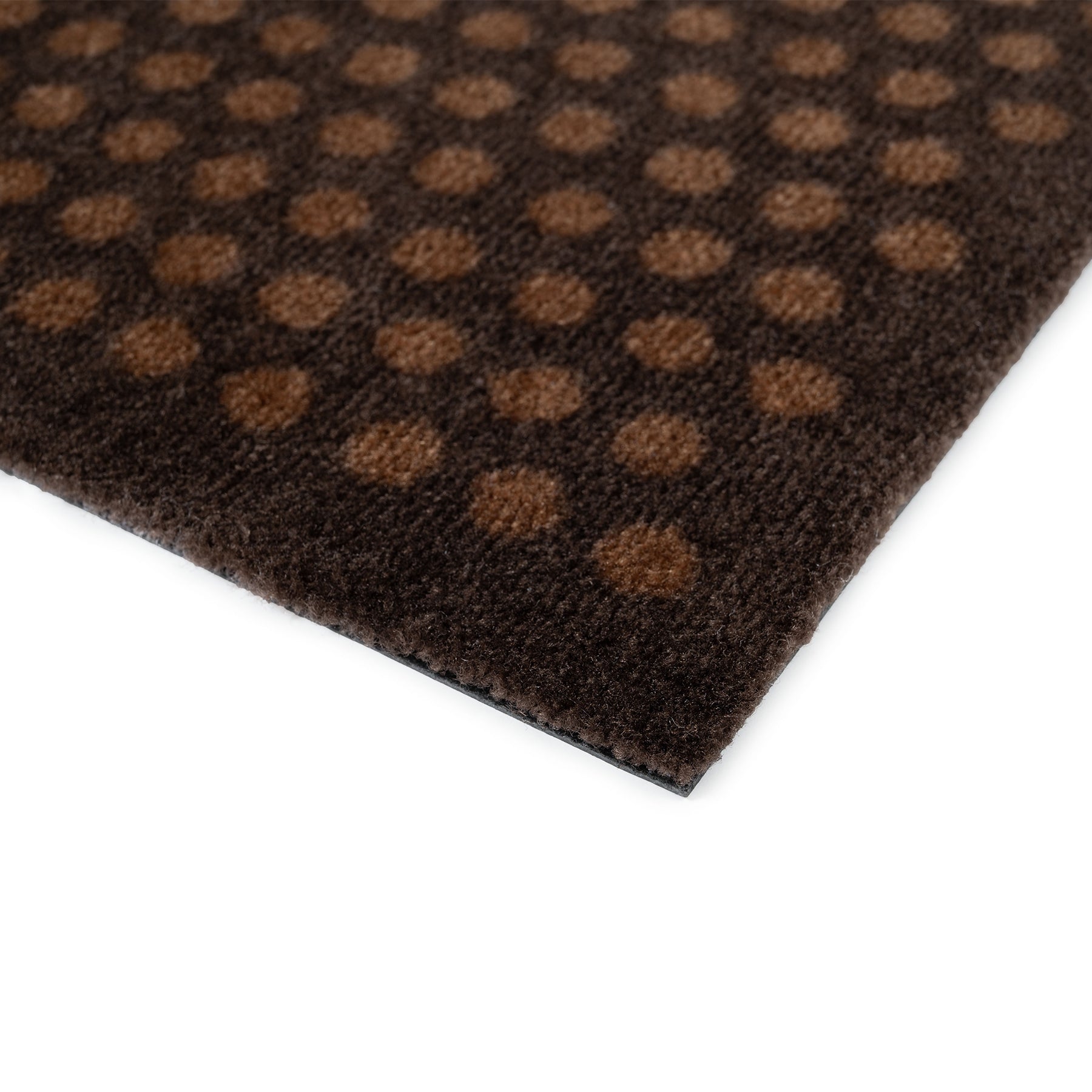 NYHED - GULVMÅTTE 40 x 60 cm - DOT/COGNAC-DARK BROWN