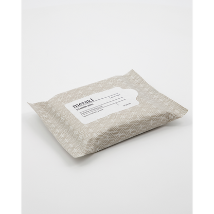 Cleansing wipes, Aloe vera, Brun;Hvid
