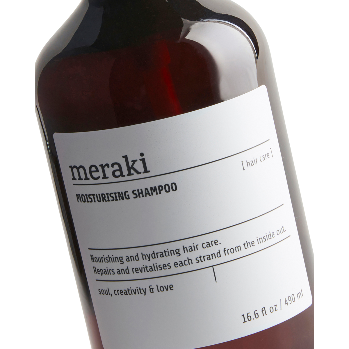 Moisturising shampoo, Brun