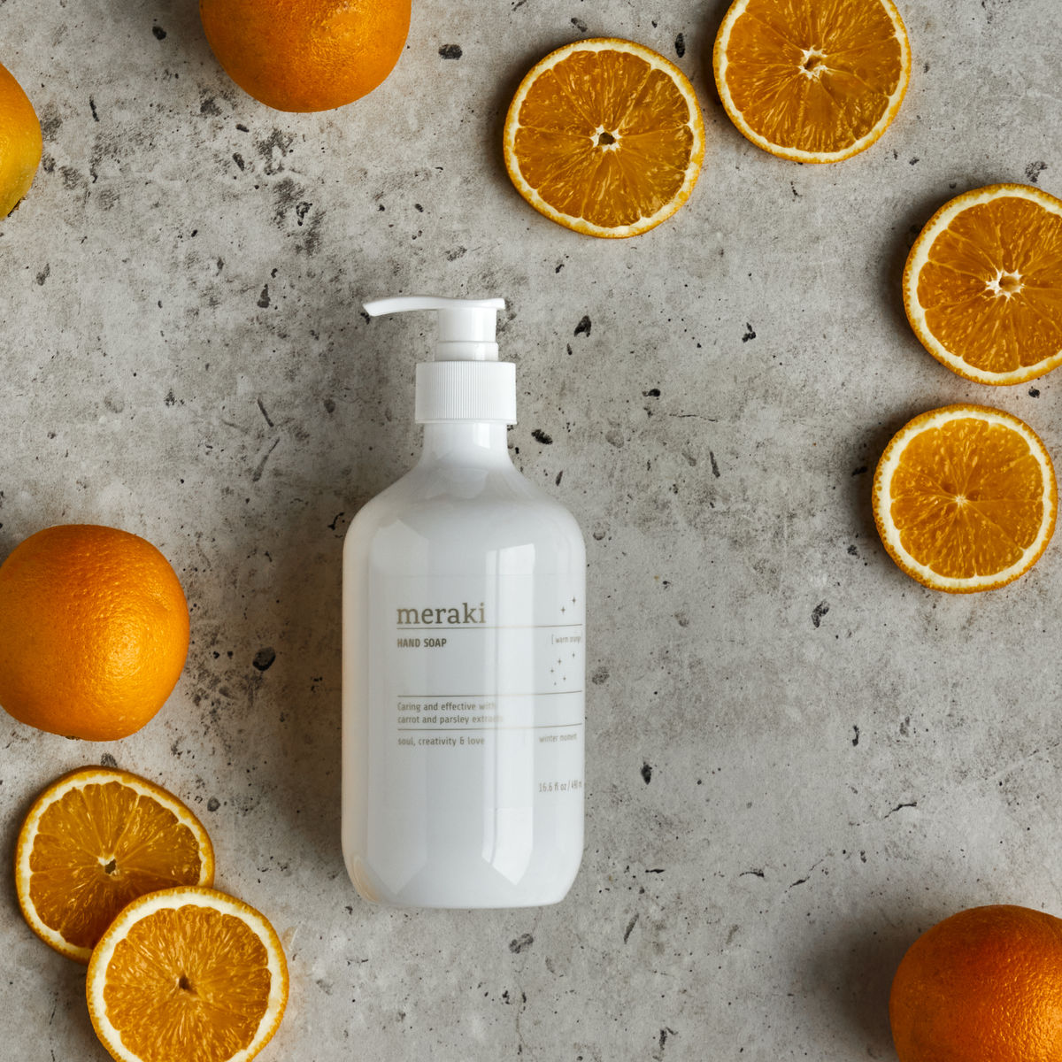 Meraki - Hand soap, Warm Orange, Winter Moment, Hvid