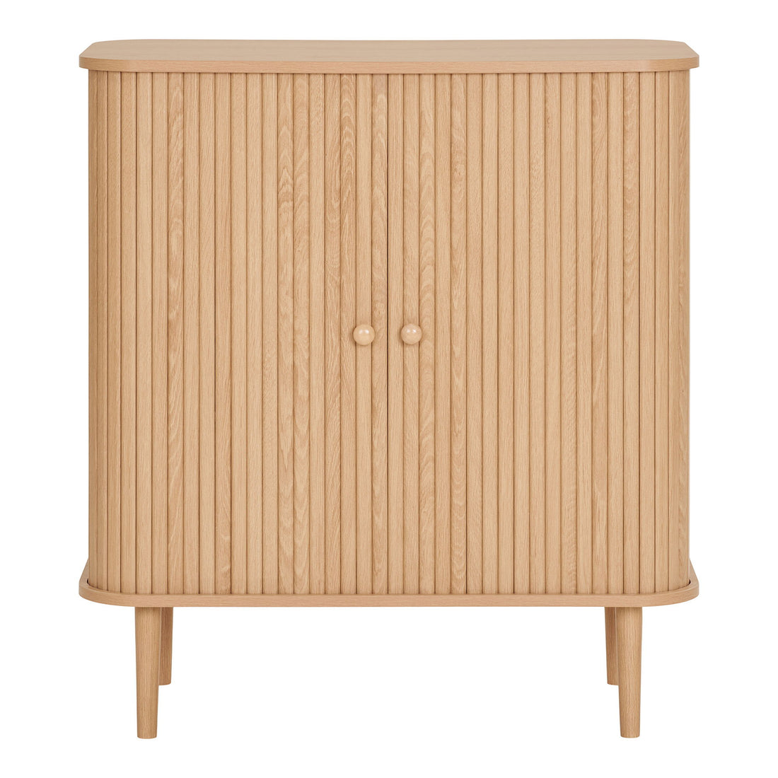 Skænk, 2 låger, natur&lt;br&gt;80x40x87 cm