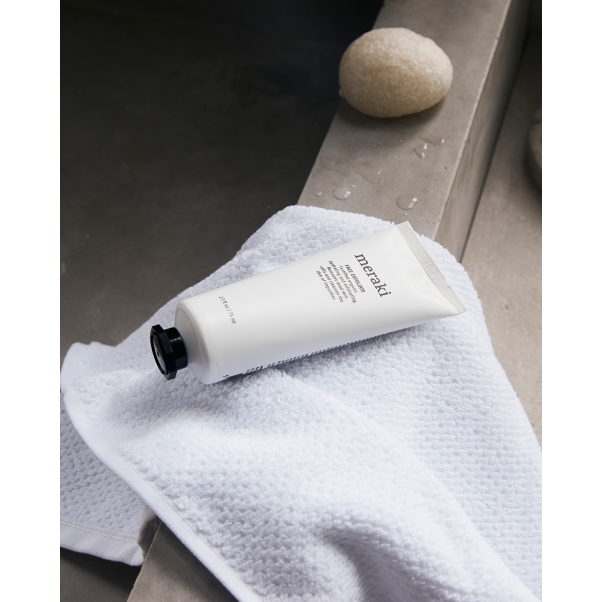 Face exfoliate, Hvid